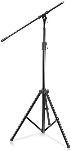 Pyle teški mikrofon - visina podesiva od 51,2 '' do 78,75 '' inčni visoki i ski osnove xlr muški do ženskog mikrofonskog