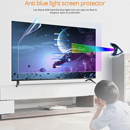 KELUNIS MATTE Anti-Glare TV zaštitnik zaslona set sa antiplavim naočalama ublažava stopu anti-refleksije do 90% za LCD, LED,