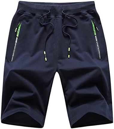 Muške sportske kratke hlače muške Ležerne hlače za vježbanje s elastičnim pojasom i džepovima s patentnim zatvaračem
