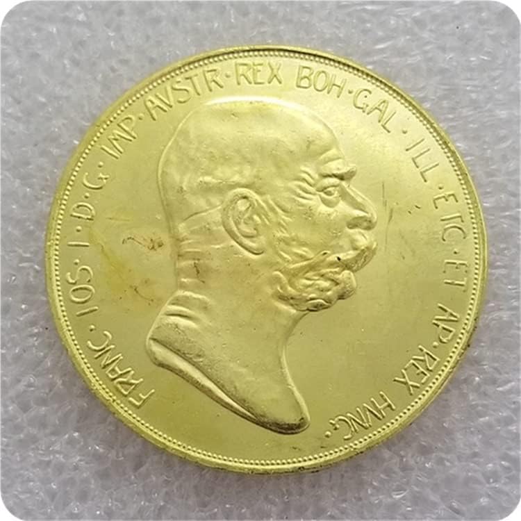 Austrija 1848-1908 Austrija Habsburg 100 Corona Silver Dollar*505