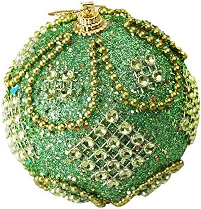 Božićni rhinestone blitter baubles kuglice ukras božićnog drveta ukras 8 cm čist kristalni kuglica privjesak viseći ukrasi