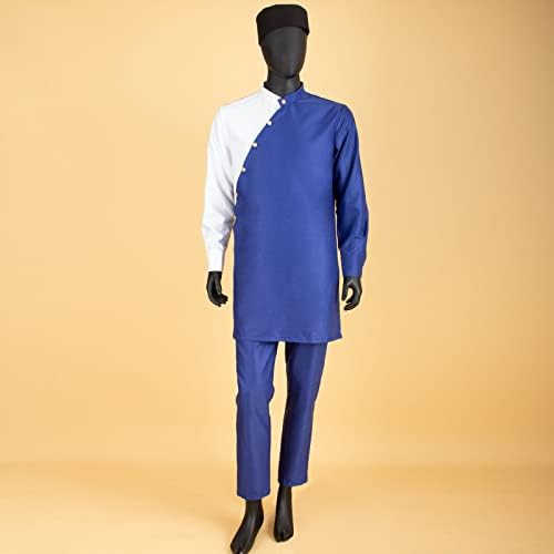 Bazin Riche Men 3 komada hlače Postavlja afričke muškarce Odjeća casual muškara