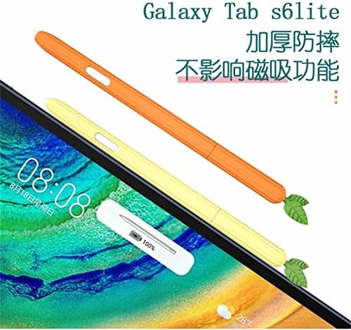 2 pakirajte slatki dizajn crtića silikonski rukavi kompatibilan sa Samsung Galaxy Tab S6 Lite S olovkom, zaštitni kofer za