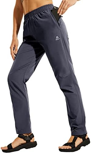 HAIMONT Ženske planinarske hlače Brzo suhe lagane elastične struke otporne na vodu UPF50 Vanjske hlače s džepovima s patentnim
