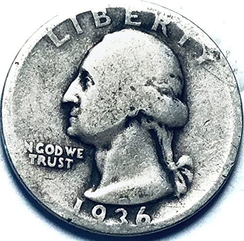 1936. P Washington Silver Quarter Prodavač dobar