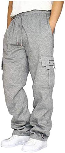 Muške hlače klasičnog kroja s džepom, muške sportske hlače za slobodno vrijeme, joga hlače, ravne muške sportske hlače s