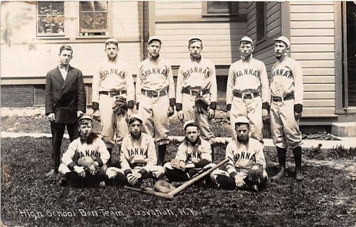 Srednjoškolski tim za lopte, Savannah, New York NY USA, Baseball, razglednica