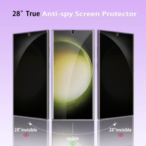 NBiefuny [2 + 2 pakiranje] za Samsung Galaxy S23 Ultra Zaštitni zaštitnik zaslona + 2 Pack zaštitnik objektiva za kameru,