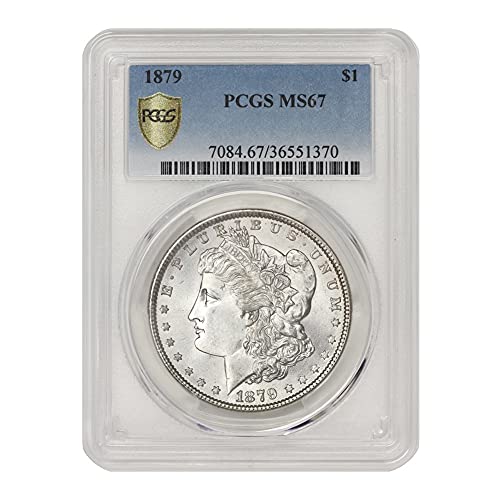 1879. Američki srebrni morgan dolar MS-67 $ 1 MS67 PCGS