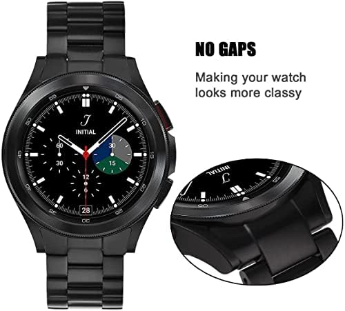 V-Moro Galaxy Watch 4 klasična benda, Samsung Watch 4 klasični bend 46 mm muškarci, bez praznina solidnih remena od nehrđajućeg