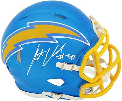 Austin Eckeler potpisao je mini - kacigu s potpisom NFL-a-mini kacige s potpisom
