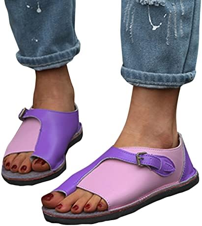 Papuče za žene Vanjski vodootporno ravno dno ljeta rimske retro remenje koje odgovaraju unutarnji ljetni flip sandale platforma