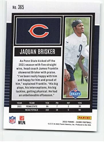 2022. rezultat 365 Jaquan Brisker RC Rookie Chicago Bears nogomet NFL