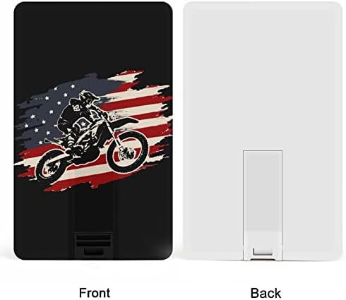 Dirt Bike Motocross American Flag Drive USB 2.0 32G & 64G prijenosna memorijska kartica za PC/Laptop