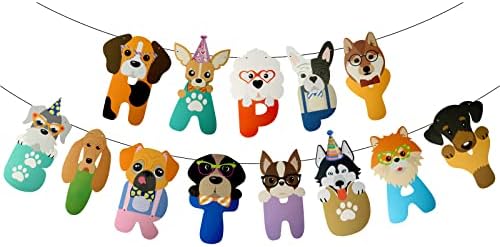 Pribor za proslavu rođendana s temom pasa ukrasi za pseće zabave natpis Za Sretan rođendan psa ukrasi za pseće zabave natpis