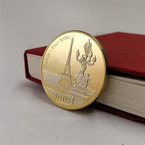 Paris-Tour Eiffel kolekcionarski zlatni suvenir kovanica poznata zbirka zbirke Art Commemorative Coin