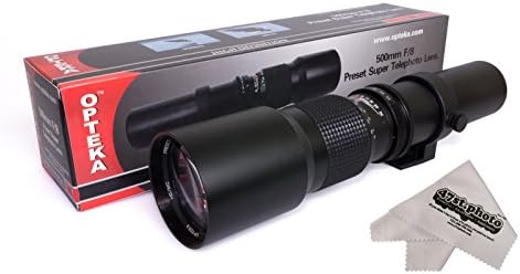 OPTEKA 500 mm f/8 Prenaponski teleobjektiv visoke razlučivosti za Canon EOS-M M100, M10, M6, M5 i M3 kompaktne digitalne