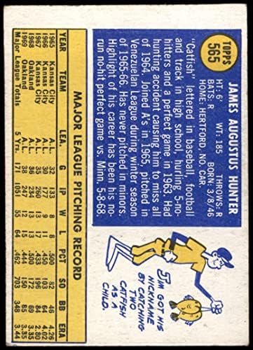 1970. Topps 565 lovac na somove Oakland Athletics Dobra atletika