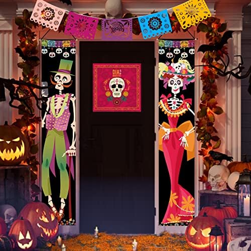 Ukrasi za halloween meksičke ukrase za zabavu dia de los muertos dekor Day of the Dead ukrasi šećerni trijem trijem natpis