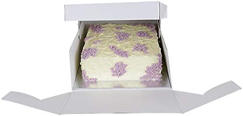 Duguljasta kutija za torte od 17 do 13 do 43 do 33 cm, bijela