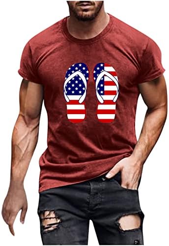 Lcepcy košulja lubanje crna košulja s američkom zastavom američka zastava odjeća muška američka zastava kratki rukav