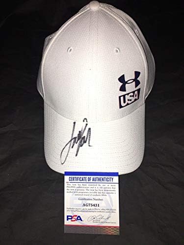 Jordan Spieth potpisao je službeni under oklopni šešir Ryder Cup USA/DNK 4 - Autografirani golf šeširi i viziri