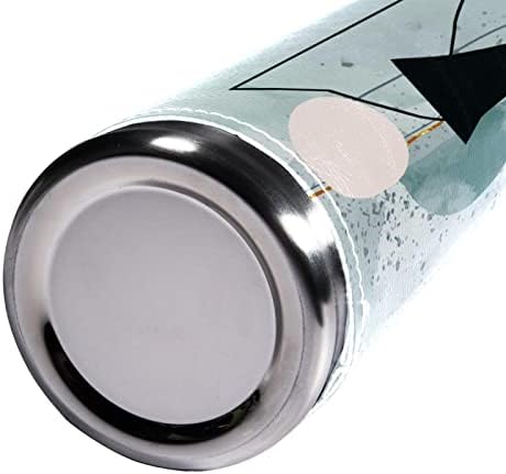 SDFSDFSD 17 Oz Vakuum izolirana boca od nehrđajućeg čelika Sportska boca za kavu Putniče tikvica Očinska koža omotana BPA