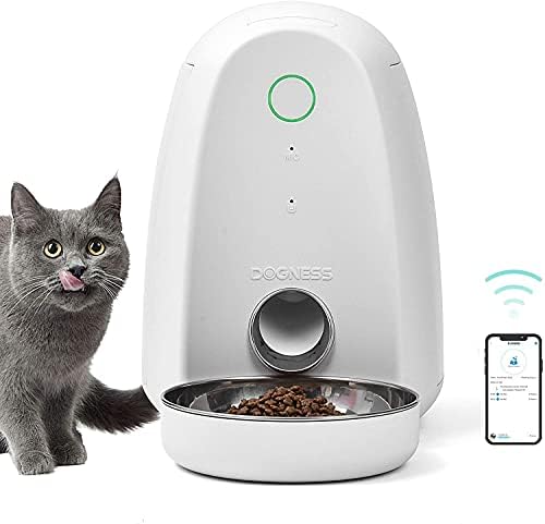 Automatski ulagač za mačke DOGNESS Smart Feed, ulagač za mačke i male pse s podrškom za Wi-Fi, aplikacija za pametne telefone