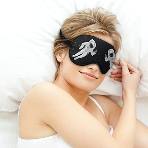 Svemirska astronaut maska ​​za oči za spavanje zamračenje noći povez s podesivim remenom za muškarce žene putuju joga drem