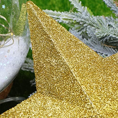 Abaodam Božićni dekor blistala mini zvijezda božićno drvce Topper Star Treetop Ukras Zvijezda za odmor kući božićno drvce