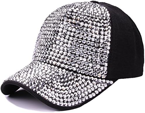 Gudessly žene obložene kristalima od rinestona Podesiva bejzbolska kapka obična iskričava traper sunčana šešir