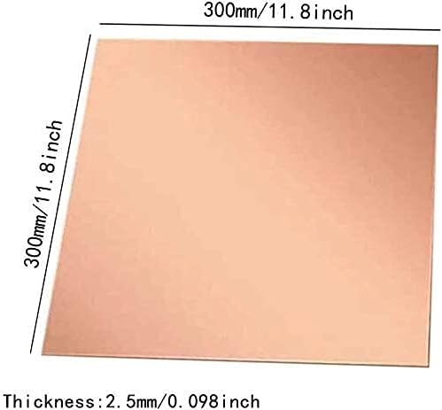 Mesingana ploča bistrih bakrenih ploča Folija bakreni list ljubičasta bakrena ploča 6 različitih veličina bakrena ploča debljine