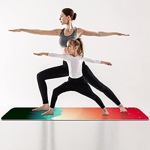 Debela vježbanja i fitness 1/4 joga prostirka s zalaskom sunca za joga pilates i podove fitness vježbanje