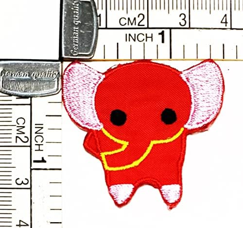 Mini Crveni slon slatka vezena glačala šivaća krpa za kostimsku odjeću traperice jakne Šeširi ruksaci košulje modne umjetničke