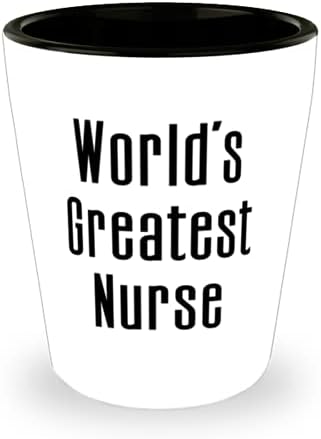 Čaša za medicinsku sestru s gagged u ustima, najbolja medicinska sestra na svijetu, za kolege, poklon šefa, keramička čaša