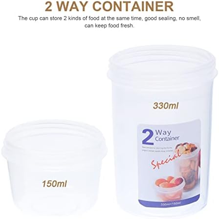 Šalice za doručak u pokretu prijenosne šalice za jogurt velikog kapaciteta nepropusna dvoslojna posuda za hranu za voćne