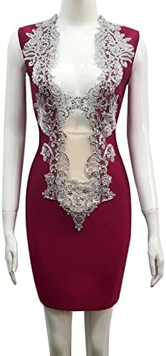 Ženska ljetna Nova mrežasta crvena suknja, šuplja mrežasta haljina s vezom u bijeloj boji