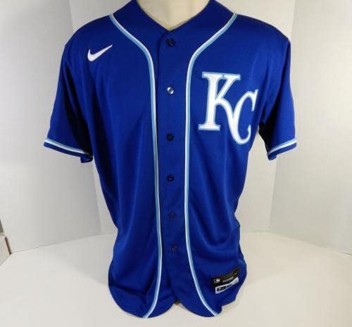 2020. Kansas City Royals ofReidy Gomez Igra izdala White Jersey Gold Alt DG P 6 - Igra korištena MLB dresova