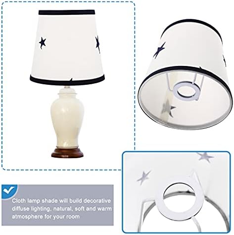 Excert Linene tkanina mala svjetiljka za zamjenu bačvi SPHADE STAR CLIP- Na laganim nijansama prirodna tkanina nijansa za