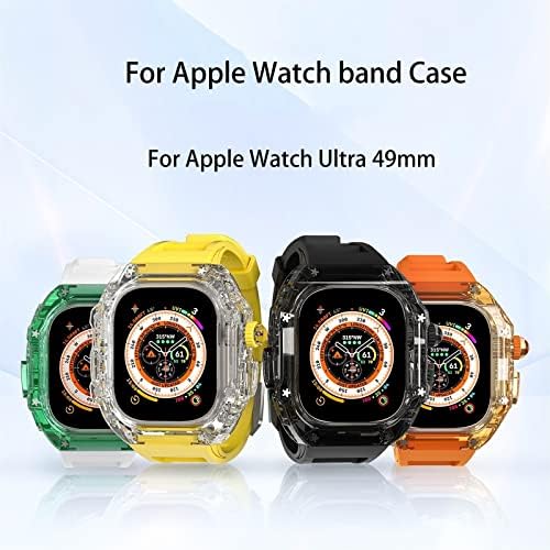 Aemall za Apple Watch Ultra 49 mm zaštitna naslovnica serija 8 7 6 5 4 SE trake narukvica sa satu sagle Light dežurni mod