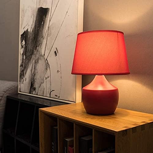 Lxxsh stolna svjetiljka naglasak svjetiljke visoke crvene kapljica nijansa za spavaću sobu za spavaće sobe svjetiljke
