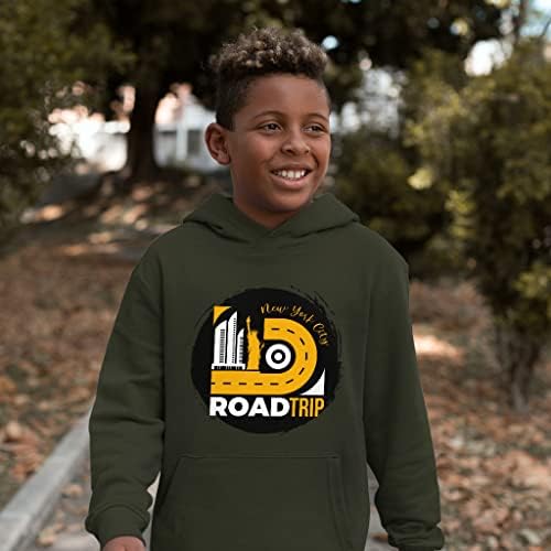 New York Design Kids 'Spužva Fleece Hoodie - Hoodie Roadtrip Kids - Tematska kapuljača za djecu