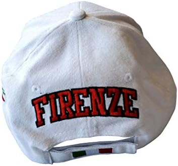 Firenze White bejzbol kapica - šareni talijanski šešir - Italija kolekcija talijanskih proizvoda ponosa u Psiloveitalyju