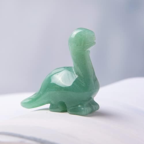 Nuzujx ručno isklesani dragulj zacjeljivanje kristalnih dinosaura figurica kolekcija dekora s poklon boxom