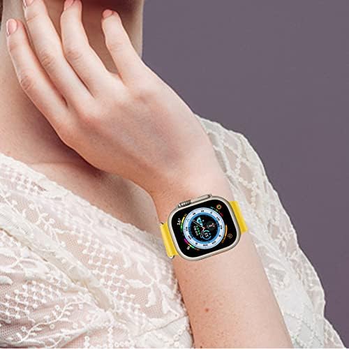 4Pack Sport kompatibilan za Apple Watch Ocean Band, Fluoroelastomer Titanium Buckle Podesiva remen za petlje za Apple Watch