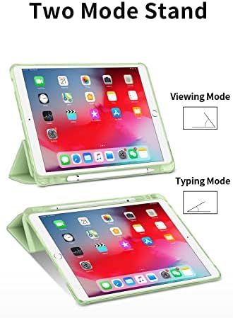 Ushit kompatibilan s iPad Air 3 2019 10,5 ”, iPad Pro 10,5 inčni 2017 trostruki pametni poklopac s držačem olovke, fleksibilna