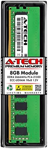 A-TECH 8GB RAM zamjena za Kingston KTH-PL426E/8G | DDR4 2666 MHz PC4-21300 1RX8 1,2V ECC Unfffuted Memorijski modul poslužitelja