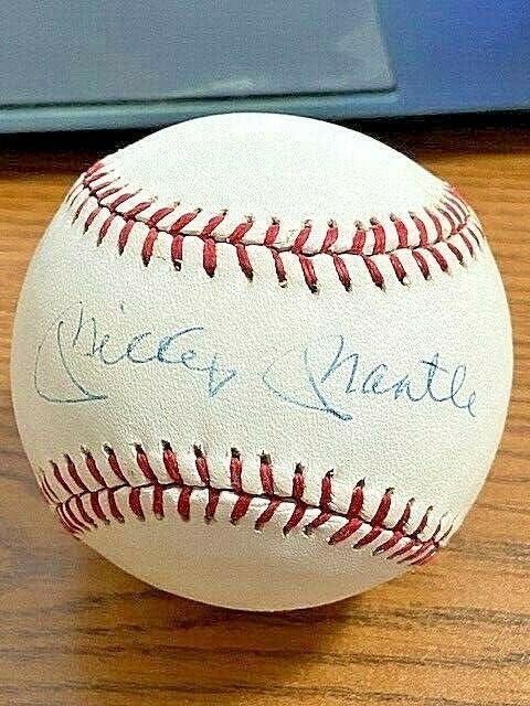 Mickey Mantle 5 potpisani autogramirani oal macphail bejzbol! Yankees! Hof! JSA! - Autografirani bejzbol
