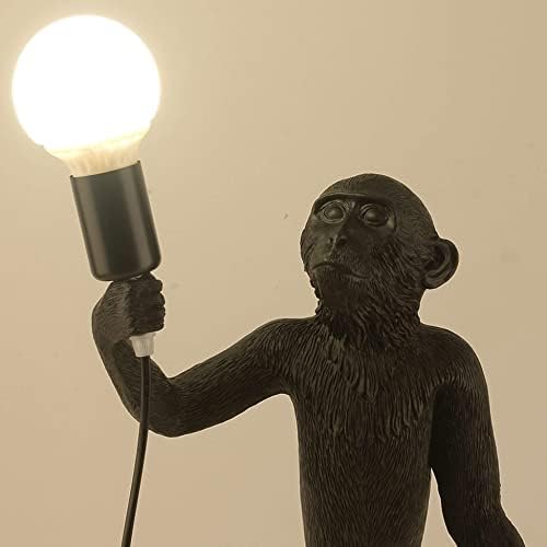 Moderna stolna svjetiljka za majmune, stolna svjetiljka za majmune, stojeća rasvjeta od smole za dnevnu sobu, spavaću sobu,
