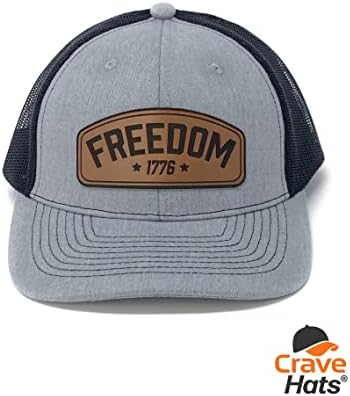 Crave Hats Freedom 1776 Hat, 1776 kamiondžijski šešir, američki kamiondžijski šešir, američki kamiondžijski šešir